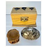 Premier Fossil Treasure Chest: Megalodon Pieces, Sharks Teeth, White & Rainbow Ammonites, Sea Urchins, Vertebrae, & Hand-Knapped Arrowheads