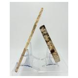 2-Piece Petrified Wood Slab Set - Visible Growth Rings & Mineral Replacement - Fossil Specimen