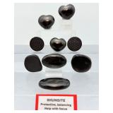 Ultimate 9pc Elite Shungite Protection Kit – Genuine Russian High-Polish Carvings & Sacred Geometry Set