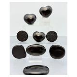 Ultimate 9pc Elite Shungite Protection Kit – Genuine Russian High-Polish Carvings & Sacred Geometry Set
