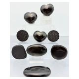 Ultimate 9pc Elite Shungite Protection Kit – Genuine Russian High-Polish Carvings & Sacred Geometry Set