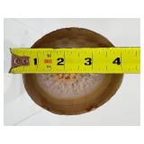 Museum-Grade Agate Geode Half with Intact Embedded Ammonite & Fossil Impressions