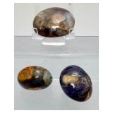 Rare Purple Chalcedony Palm Stone Set – The 'Master Dream Stone' from Indonesia