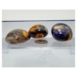 Rare Purple Chalcedony Palm Stone Set – The 'Master Dream Stone' from Indonesia