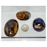 Rare Purple Chalcedony Palm Stone Set – The 'Master Dream Stone' from Indonesia