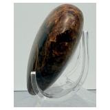 Rare Earthy Red Almandine Garnet Heart – Polished Masterpiece for Healing & Grounding