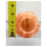 Rare 4-Piece Collector’s Set: Natural Orange Peach Selenite Crystal Collection