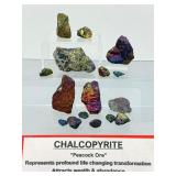 Raw Chalcopyrite 'Peacock Ore' Specimen Lot – Iridescent Rainbow Healing Crystals