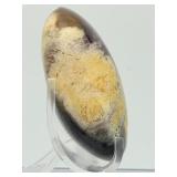 Stunning Polished Mossy Plume Agate Specimen – Rare Internal 'Feather' Patterns