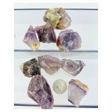 Raw Amethyst Specimen Set – Natural Purple Quartz Crystal Chunks