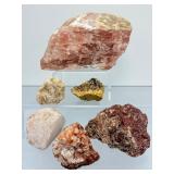 Vibrant Natural Mineral Collection – Calcite, Biotite, & Raw Specimens