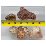 Vibrant Natural Mineral Collection – Calcite, Biotite, & Raw Specimens