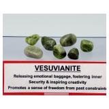 7pc Natural Polished Vesuvianite Idocrase Tumbled Stone Set – Powerful Crystal for Emotional Release & Creative Inspiration