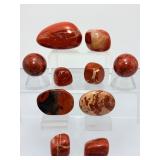 Premium Brecciated Jasper 'Desert Sunset' Oval – Rare High-Contrast Pattern