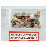 Collection of Polished Gemstone Spheres – Assorted Mineral Specimens