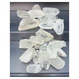 1/2 Kilo Bulk Clear Quartz Rough Points - Natural Raw Crystals