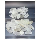 Bulk 1/2 Kilo Natural Clear Quartz Rough Points – Master Healer Crystals for Grids, Meditation, & Energy Work