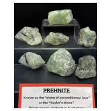 Natural Green Botryoidal Prehnite Raw Crystal Cluster Specimen Set Lot of 5 Pieces