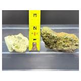 Rare Natural Peridot in Basalt Matrix Cluster – Raw 'Gem of the Sun' Olivine Xenolith Specimens – Authentic Arizona/San Carlos Mineral Collection