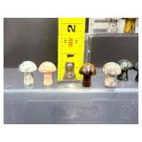 Premium Hand-Carved Gemstone Mini Mushroom Collection – 18-Piece Master Set of Natural Polished Crystals & Minerals