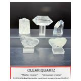 Premium Clear Quartz Collector’s Set – 5 Hand-Selected Specimen Pieces