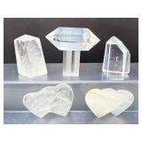 Premium Clear Quartz Collector’s Set – 5 Hand-Selected Specimen Pieces