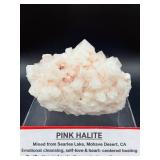 Museum-Quality Pink Halite Crystal Cluster – Rare 'Hopper' Formation from Searles Lake, CA