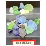 Genuine Sea Glass Bulk Lot - Rare Cobalt, Cornflower Blue & Emerald Mix - Jewelry Quality