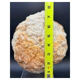 Natural Moroccan White Quartz Geode - Sparkling Druzy 'Sugar' Crystal Specimen - Collector Grade Large Hollow Earth Geologic Wonder - Statement Home Decor & Healing Crystal