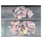 Tumbled Amethyst Gemstones - Natural Purple Crystals for Reiki, Anxiety Relief & Crafting