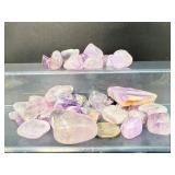 Tumbled Amethyst Gemstones - Natural Purple Crystals for Reiki, Anxiety Relief & Crafting