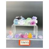 Natural Rainbow Fluorite Mini Carvings – Assorted Animal & Whimsical Figures