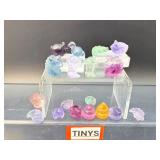 Natural Rainbow Fluorite Mini Carvings – Assorted Animal & Whimsical Figures