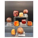 Rare Australian Mookaite Jasper Specimen – Vibrant Red & Ochre Polished Stone