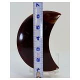 Rare 23MYO Indonesian Blue Amber Crescent Moon – Stunning Miocene Fossil