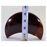 Rare 23MYO Indonesian Blue Amber Crescent Moon – Stunning Miocene Fossil