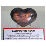 Rare AAA+ Grade Purple & Sunset Flash Labradorite Heart | Masterpiece Polished  Spectrolite Collector Specimen | Stone of Transformation & Intuition