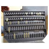 Toolbox Full of Assorted Drill Bits
