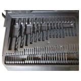 Toolbox Full of Assorted Drill Bits