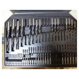 Toolbox Full of Assorted Drill Bits