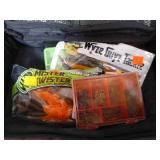Conquer Soft-Side Tackle Box with Fishing Items