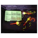 Conquer Soft-Side Tackle Box with Fishing Items