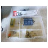 Conquer Soft-Side Tackle Box with Fishing Items