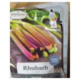 Rhubarb and Garlic Seed Packets