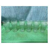 6 Vintage Coca-Cola Glasses