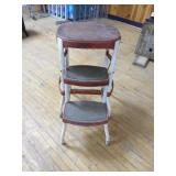Vintage Metal Step Stool