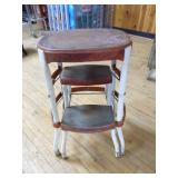 Vintage Metal Step Stool