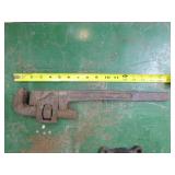 Bench Vises and Pipe Wrench