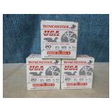 3 Boxes of Winchester 20 Gauge Shotgun Shells