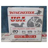 3 Boxes of Winchester 20 Gauge Shotgun Shells